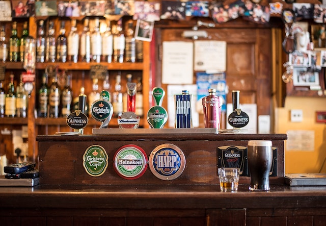 A Wooden Bar Counter