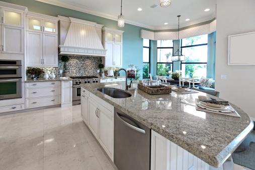 Granite kitchen countertop